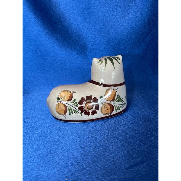 Vintage Signed Mexican Folk Art Pottery Cat Laying Down - Picture 3 of 8